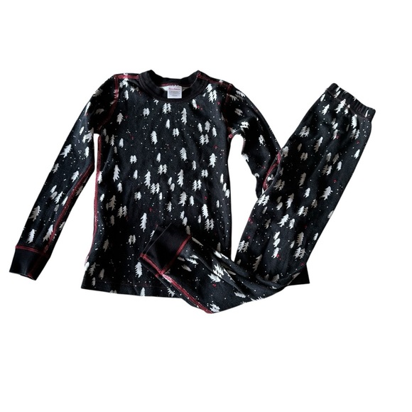 Hanna Andersson 120 Christmas Pajama 100% Organic Cotton Boy Girl 6-7 - Picture 1 of 6